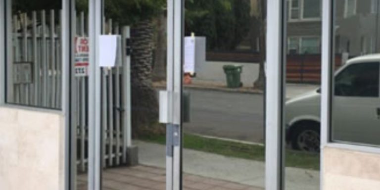 Storefront anti graffiti window film protection